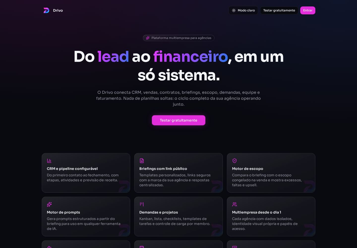 Projeto Drivo Sistem